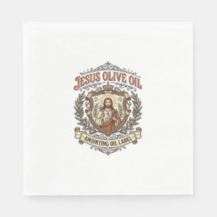 Jesus Olijfolie Zalfolie Label Jezus Olijfolie Servet