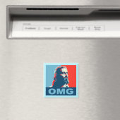 Jesus OMG magneet vierkant (Insitu (Vaatwasser))