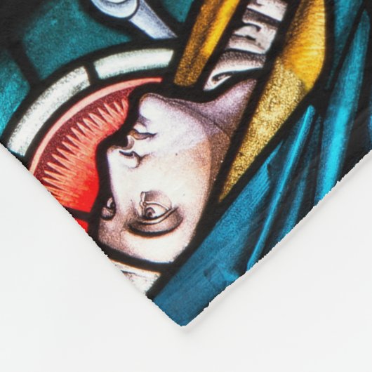 Jesus on Cross Fleece Deken (Hoek)
