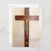 Jesus On The Cross Art Briefkaart (Voorkant / Achterkant)