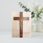 Jesus On The Cross Art Briefkaart (Staand voorkant)