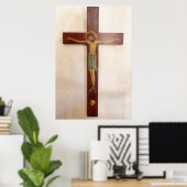 Jesus On The Cross Art Poster (Thuiskantoor)