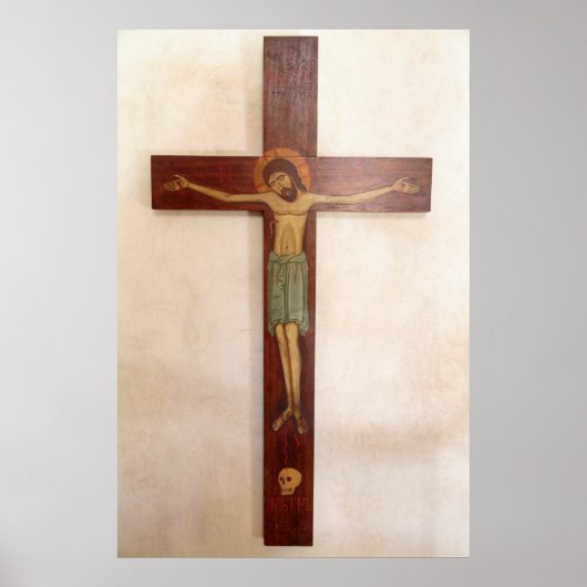 Jesus On The Cross Art Poster (Voorkant)
