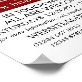 Jesus on the Cross, Christian Bible Class Advert Poster (Hoek)