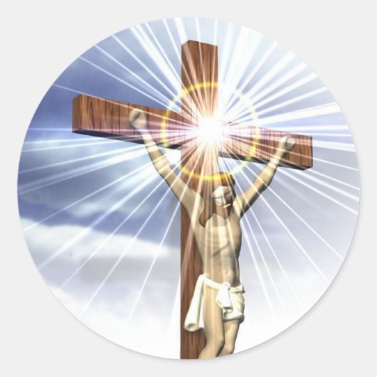 Jesus on the Cross Sticker (Voorkant)