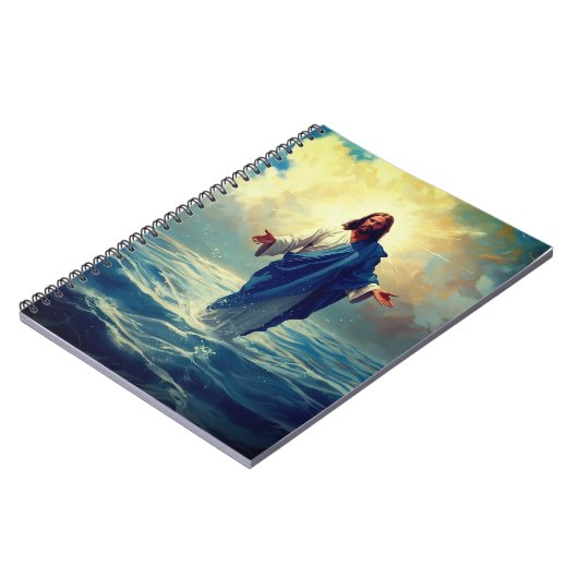 Jesus on Water Classic Notebook Lined Pages Notitieboek (Linkerzijde)