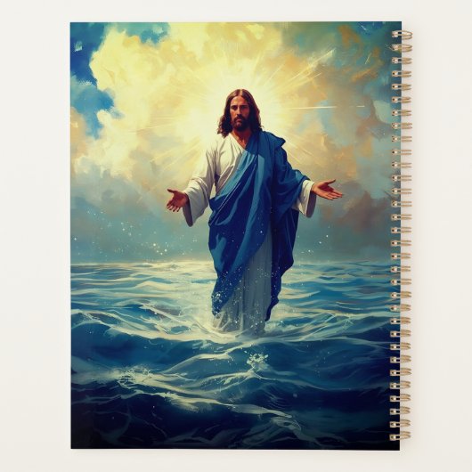 Jesus on Water Year Planner (Achterkant)