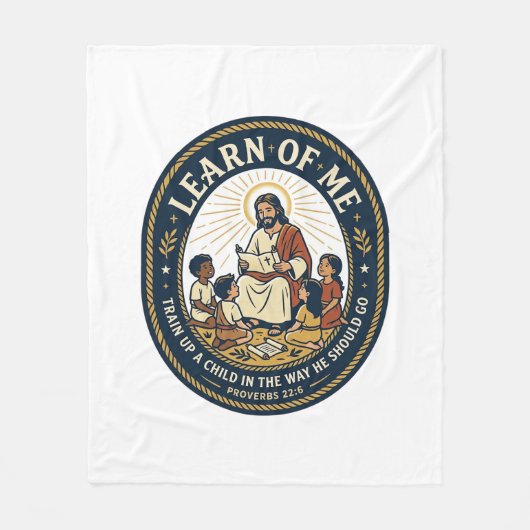 Jesus Onderwijsassistent School Steunpersoneel T-S Fleece Deken (Voorkant)
