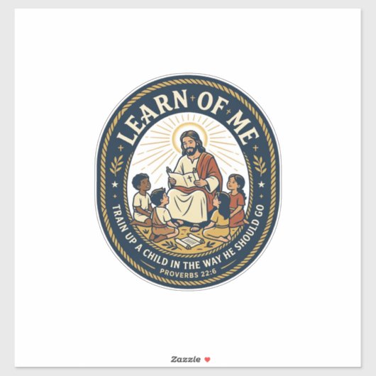 Jesus Onderwijsassistent School Steunpersoneel T-S Sticker (Vel)