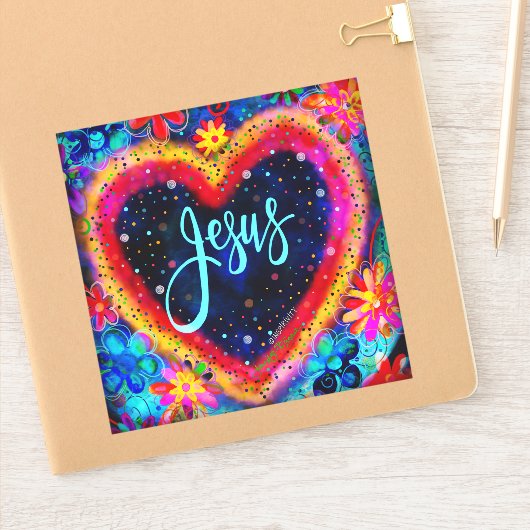 Jesus ONE WORD Inspiron Sticker (Notitieboek)