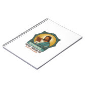 Jesus onscherpe QR-code scant niet menu Tech humor Notitieboek (Linkerzijde)