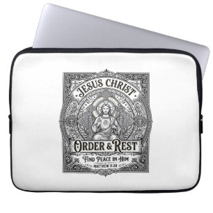 Jesus Ontruim Opgeruimd Thuis T-shirt Christelijk Laptop Sleeve