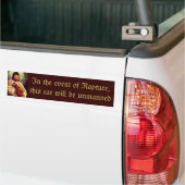 Jesus ontvoering dinosaurus bumpersticker (Op Truck)