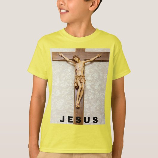 jesus ontwerp met kruis t-shirt (Voorkant)