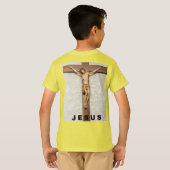 jesus ontwerp met kruis t-shirt (Achterkant volledig)