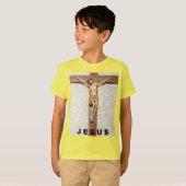 jesus ontwerp met kruis t-shirt (Voorkant volledig)