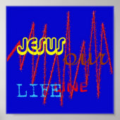 JESUS onze LIFE LINE Poster (Voorkant)
