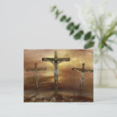 JESUS OP DE KROS BRIEFKAART (Staand voorkant)