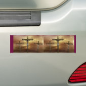 JESUS OP DE KROS BUMPERSTICKER (Op auto)