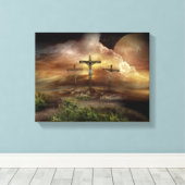 JESUS OP DE KROS CANVAS AFDRUK (Insitu (Houten vloer))