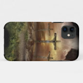JESUS OP DE KROS Case-Mate iPhone CASE (Achterkant (horizontaal))