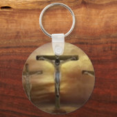 JESUS OP DE KROS SLEUTELHANGER (Voorkant)