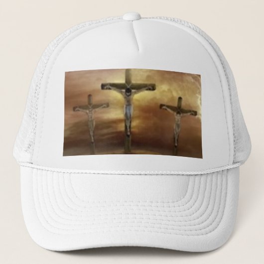 JESUS OP DE KROS TRUCKER PET (Voorkant)