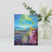 JESUS OP DE SEASHORE, Sint-John 21 Briefkaart (Staand voorkant)