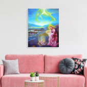 JESUS OP DE SEASHORE, Sint-John 21 Canvas Afdruk (Insitu (Woonkamer))