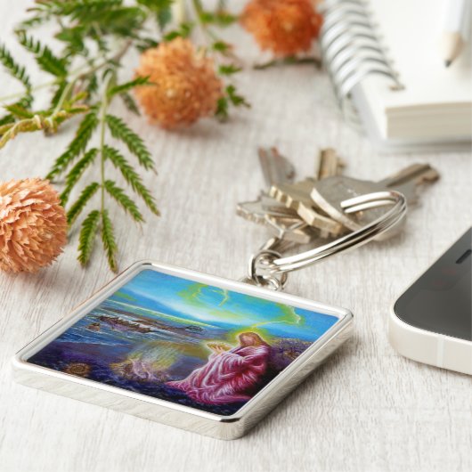 JESUS OP DE SEASHORE, Sint-John 21 Sleutelhanger (Zijkant)