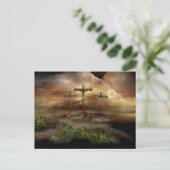 JESUS OP HET KRUIS FEESTDAGENKAART (Staand voorkant)