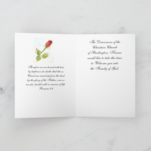 Jesus Oval Welkom Kaart (Binnen)