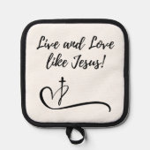 Jesus Oven Mitt en Pot Holder Pannenlap (Voorkant)