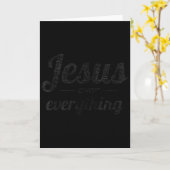 Jesus Over Everything Gift For Christian Women Mom Kaart (Gele Bloem)