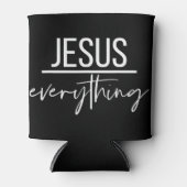 Jesus Over Everything Religious Christian Christ O Blikjeskoeler (Voorkant)