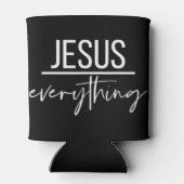 Jesus Over Everything Religious Christian Christ O Blikjeskoeler (Achterkant)