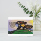 jésus overvloog briefkaart (Staand voorkant)