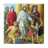 Jesus Palm Sunday Tile Tegeltje (Voorkant)