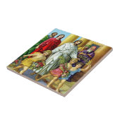 Jesus Palm Sunday Tile Tegeltje (Zijkant)