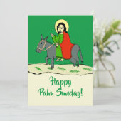 Jesus Palm Sunday Verzenden via SMS Download Feestdagenkaart (Staand voorkant)