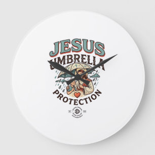 Jesus Paraplu Bescherming Jesus Paraplu Beschermin Grote Klok