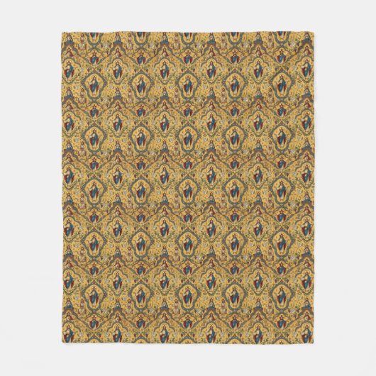 Jesus Patroon Fleece Deken (Voorkant)