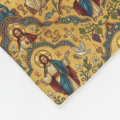 Jesus Patroon Fleece Deken (Hoek)