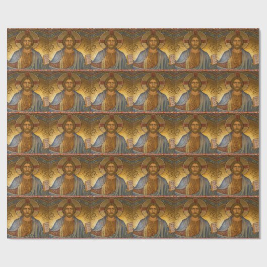 Jesus Pattern Wrapping Paper Cadeaupapier (Vlak)