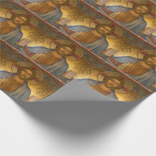 Jesus Pattern Wrapping Paper Cadeaupapier (Hoek)
