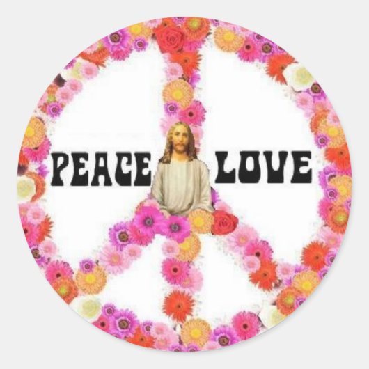 Jesus Peace and Love Sticker 2009 (Voorkant)