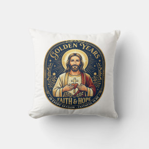 Jesus Pensioen Vintage T-shirt Christen Kussen