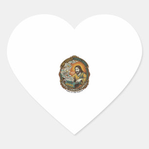 Jesus Per ongeluk 100 Kleurenkopieën Printer Fout  Hart Sticker