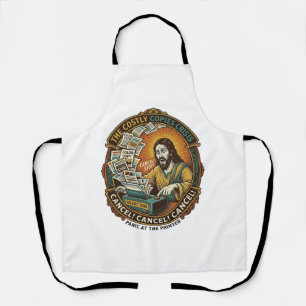 Jesus Per ongeluk 100 Kleurenkopieën Printer Fout Schort