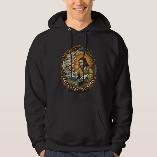 Jesus Per ongeluk 100 Kleurenkopieën Printerfout Hoodie (Voorkant)